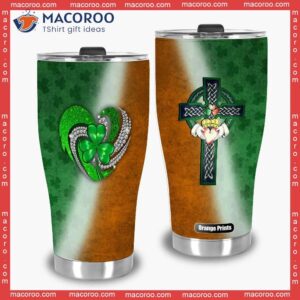 irish saint patrick s day green stainless steel tumbler 3