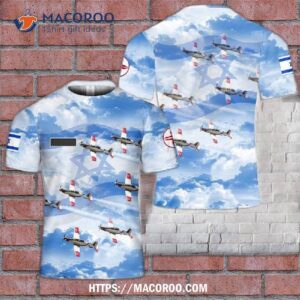 Israel Air Force Iaf Aerobatic Team Display 3D T-Shirt