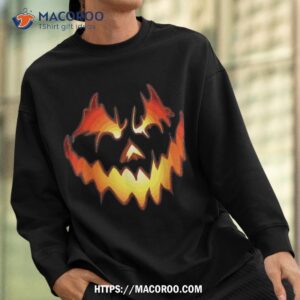 jack o lantern scary pumpkin face funny halloween kids shirt sweatshirt