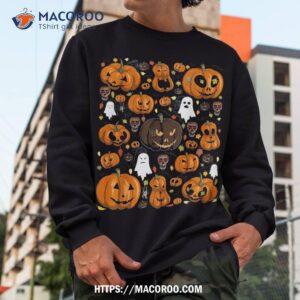 jack o lantern skull tee ghost spider evil pumpkin halloween shirt skull pumpkin sweatshirt