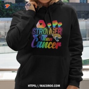 jacksonville jaguars stronger than cancer nfl 2023 shirt hoodie 2