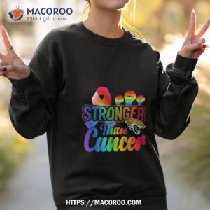 jacksonville jaguars stronger than cancer nfl 2023 shirt sweatshirt 2