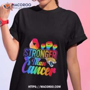 jacksonville jaguars stronger than cancer nfl 2023 shirt tshirt 1