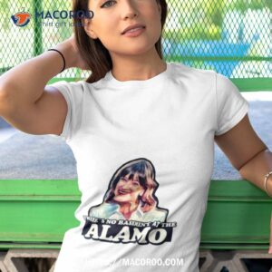 jan hooks there s no basement at the alamo pee wee s big adventure shirt tshirt 1