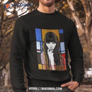 jane birkin melting on a mondrian shirt sweatshirt
