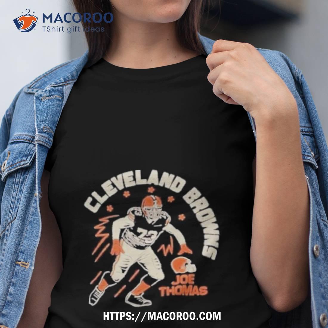 Joe Thomas Cleveland Browns Homage Retired Player Caricature Shirt