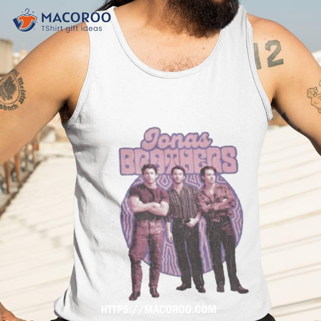 Jonas Brothers Merch Purple Retro Photo Design Shirt Jonas Brothers Merch Purple Retro Photo Design Shirt