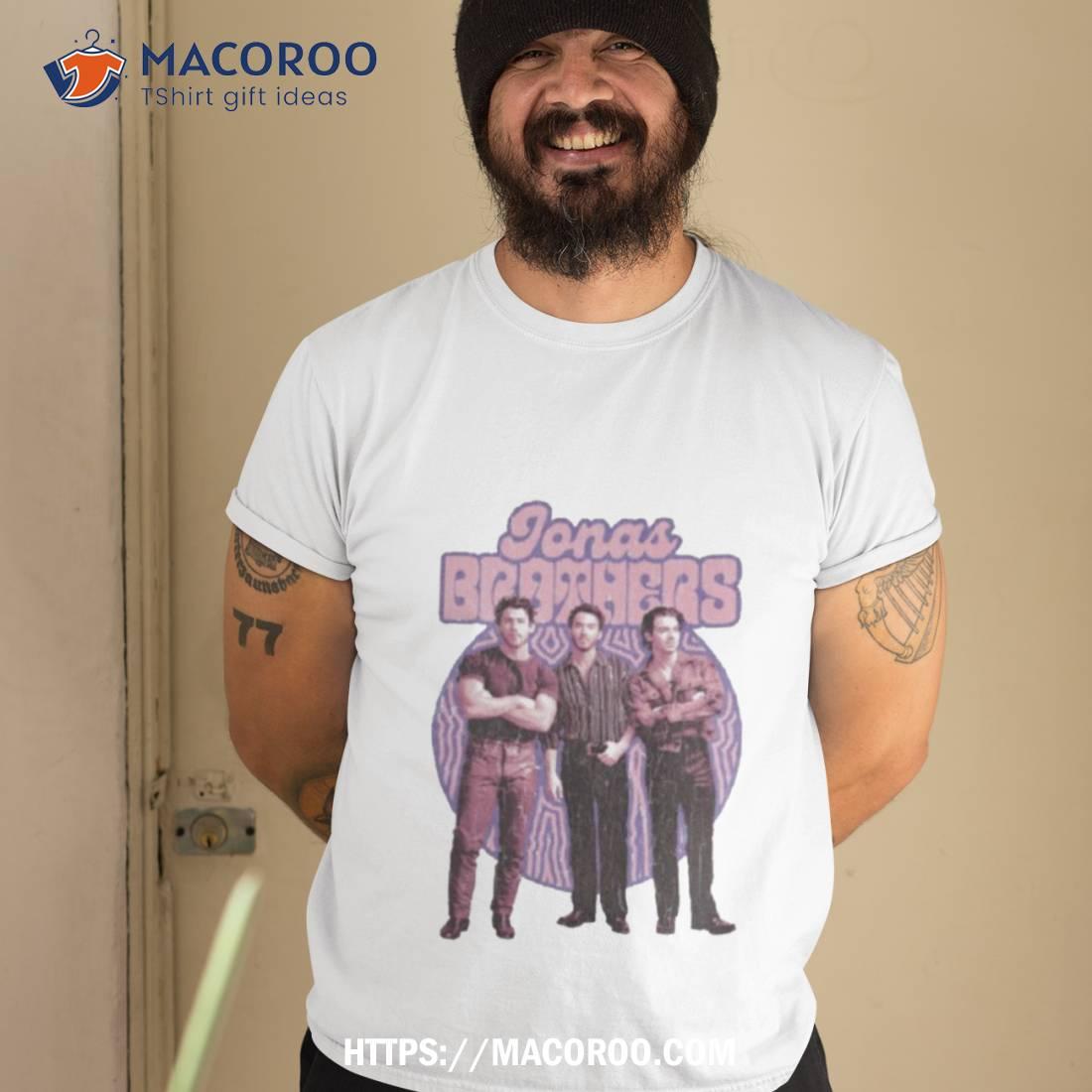 Jonas Brothers Merch Purple Retro Photo Design Shirt Jonas Brothers Merch Purple Retro Photo Design Shirt
