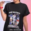 Jose Bautista 19 Toronto Blue Jays August 12 2023 Thank You For The Memories Signature Shirt