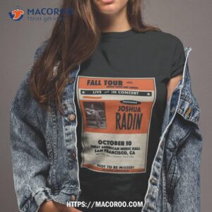 joshua radin the ballroom thieves october 10 2023 great american music hall san francisco shirt tshirt 2