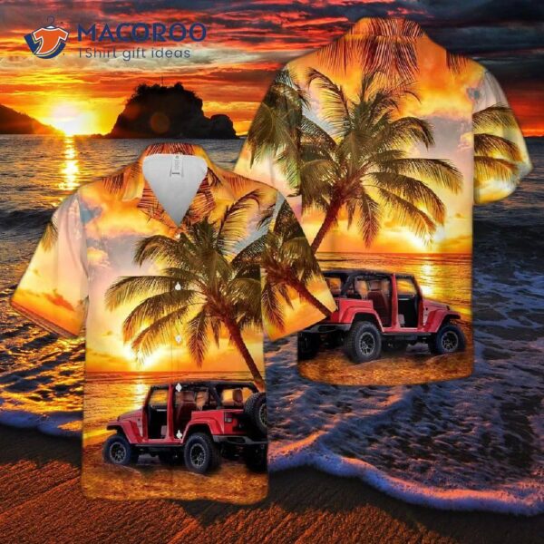 Jp Beach Sunset Hawaiian Shirt