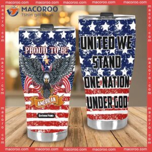 july 4th independence day united we stand one nation under god stainless steel tumbler 3