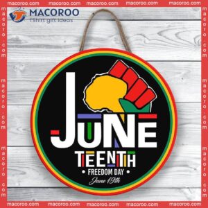 Juneteenth Freedom Day Door Sign, Black History Hanger, Celebrate Live Matter, Know Your