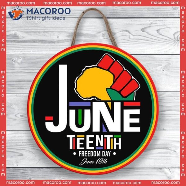 Juneteenth Freedom Day Door Sign, Black History Hanger, Celebrate Live Matter, Know Your