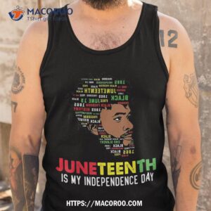 juneteenth is my independence day black king fathers shirt tank top