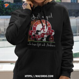 just a girl who loves fall and alabama shirt hoodie
