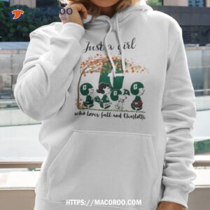 just a girl who loves fall and charlotte peanuts cartoon halloween shirt hoodie 2