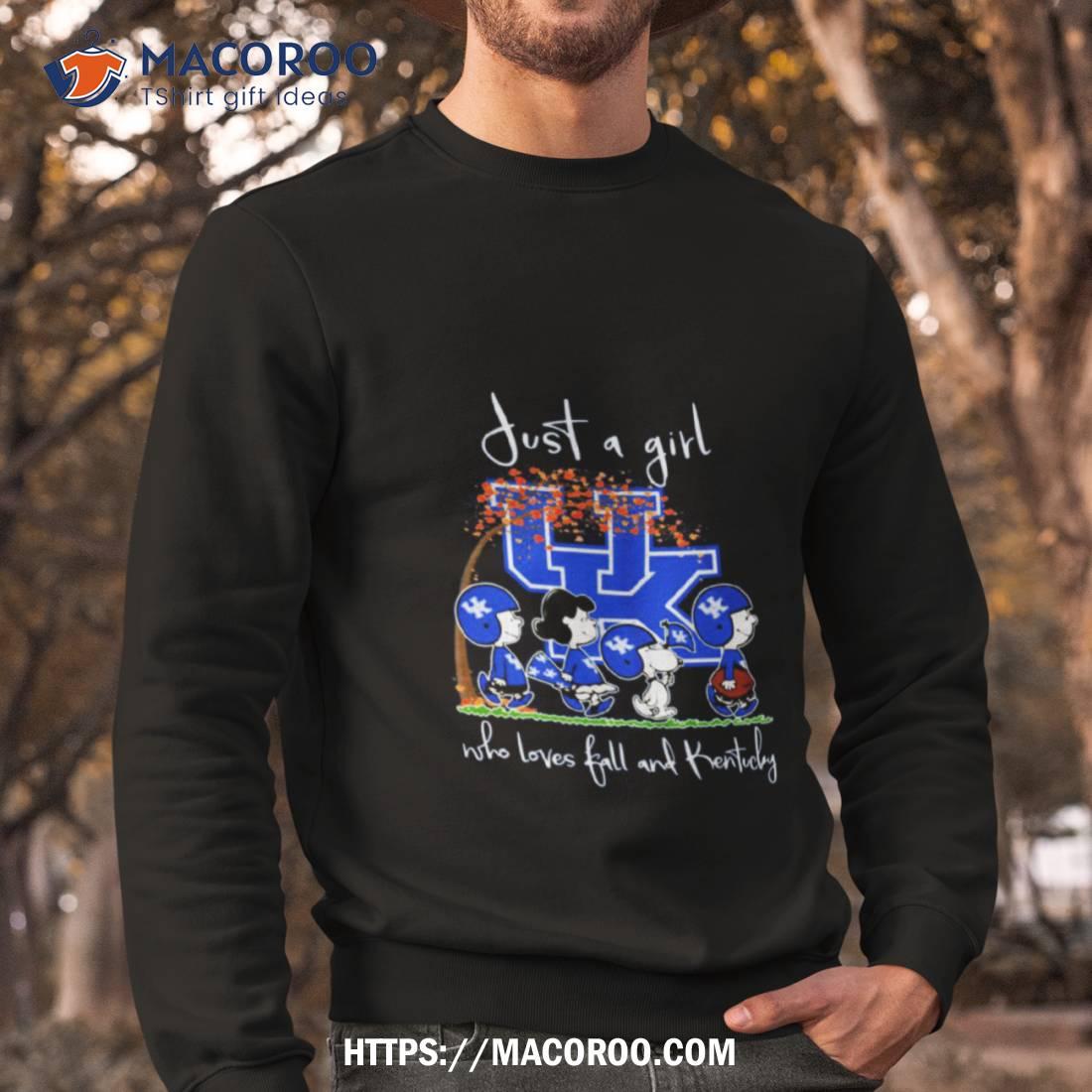 Just A Girl Who Loves Fall And Kentucky Shirt Just A Girl Who Loves Fall And Kentucky Shirt