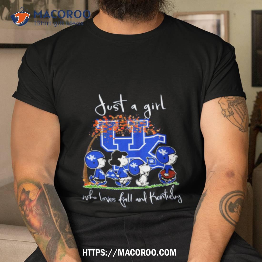 Just A Girl Who Loves Fall And Kentucky Shirt Just A Girl Who Loves Fall And Kentucky Shirt