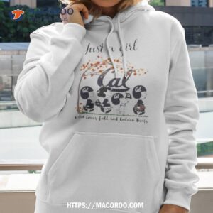 just a woman who loves fall and california golden bears peanuts cartoon shirt hoodie