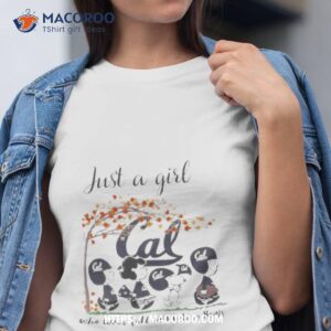 just a woman who loves fall and california golden bears peanuts cartoon shirt tshirt