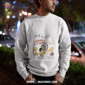 just a woman who loves fall and san jose state spartans peanuts cartoon shirt sweatshirt