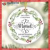 Just Married Ornament, Our First Christmas As Mr And Mrs Ornament,first Personalized Ornament