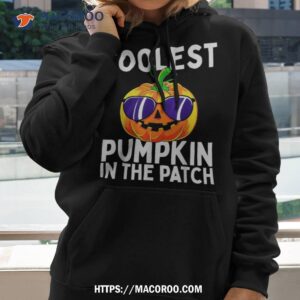 kids coolest pumpkin in the patch halloween boys girls shirt hoodie