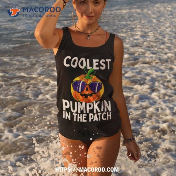Kids Coolest Pumpkin In The Patch Halloween Boys Girls Shirt