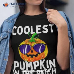 kids coolest pumpkin in the patch halloween boys girls shirt tshirt