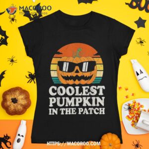 Kids Coolest Pumpkin In The Patch Halloween Toddler Boys Shirt