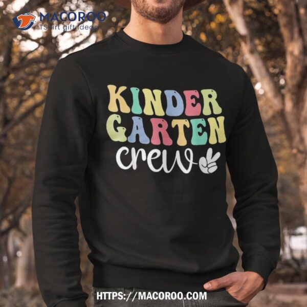 Kindergarten Crew Retro Groovy Vintage First Day Of School Shirt, Grandpa Fathers Day Gifts