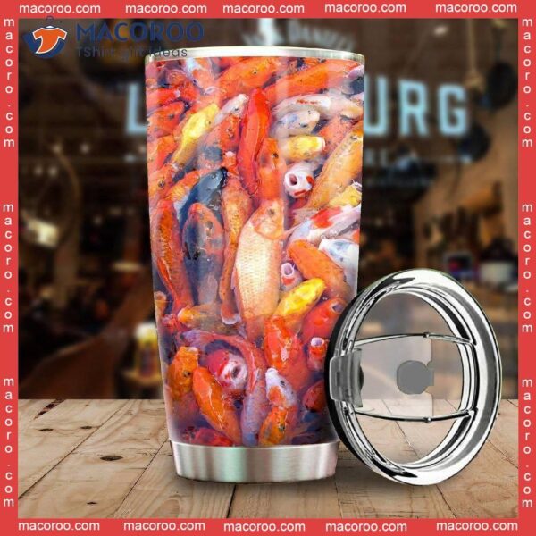 Koi Fishing Stainless Steel Tumbler