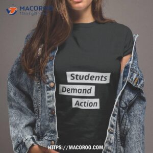 kristin bowen students demand action text design shirt tshirt 2
