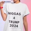 Kyle Becker Niggas 4 Trump 2024 Text Design Shirt