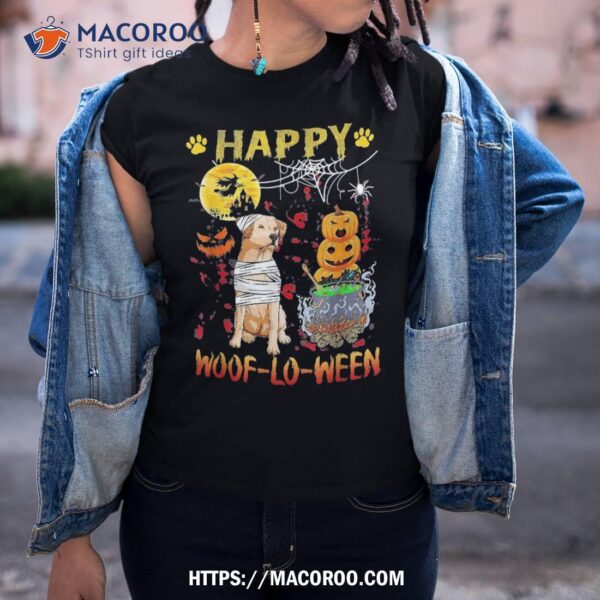 Labrador Lover Happy Woof-lo-ween Halloween Pumpkin Shirt