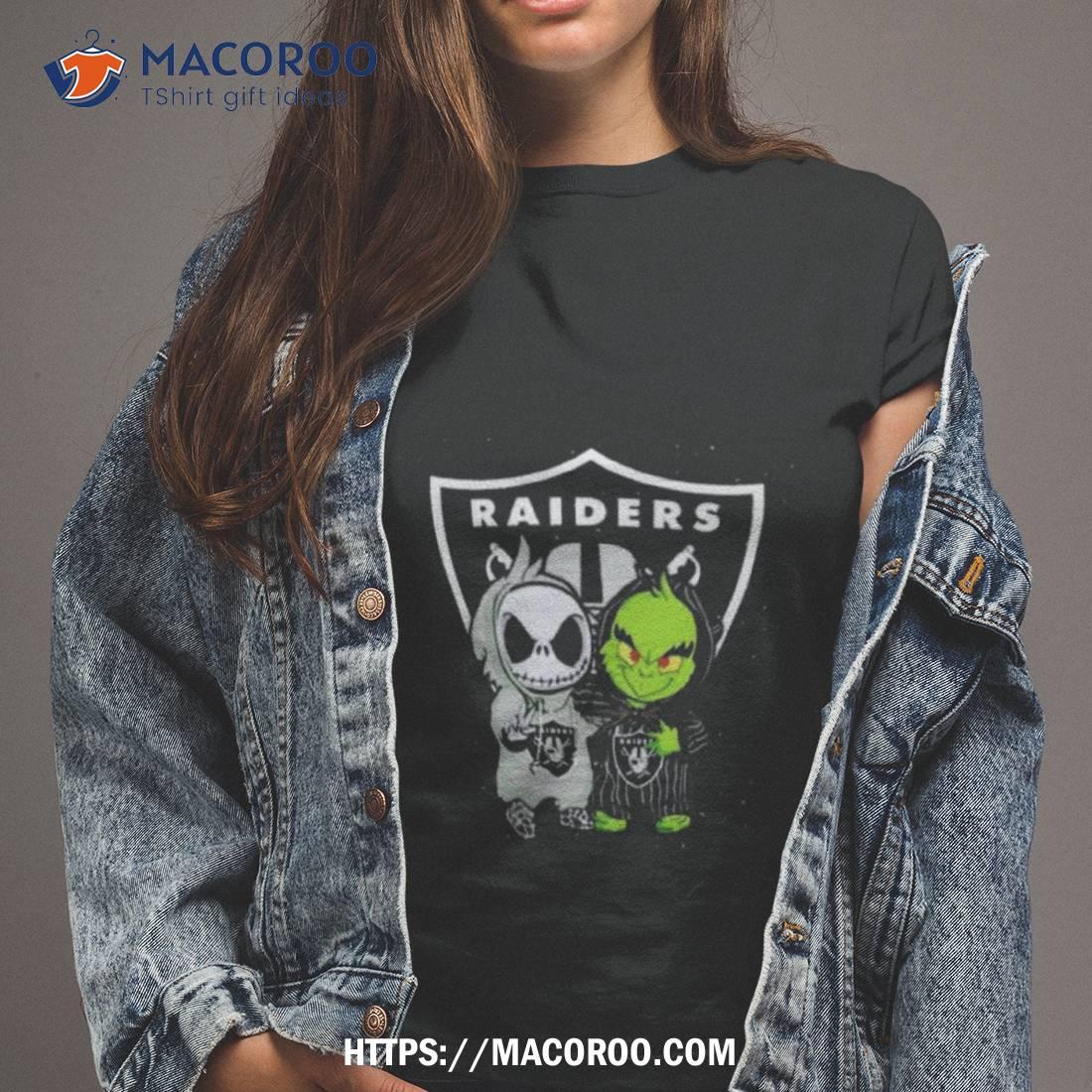 Las Vegas Raiders Jack Skellington And Grinch Halloween 2023 Shirt Las Vegas Raiders Jack Skellington And Grinch Halloween 2023 Shirt