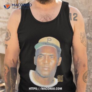 legends portriat pittsburgh pirates roberto clemente shirt tank top
