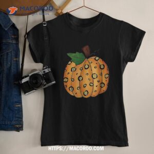 Leopard Pumpkin Halloween Thanksgiving Shirt