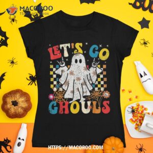 Let’s Go Ghouls Halloween Funny Retro Vintage Groovy Ghost Shirt
