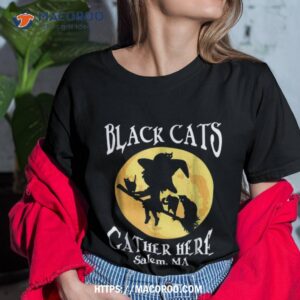 Witch Van Gough Starry Night Halloween Pumpkin Patch Print Shirt