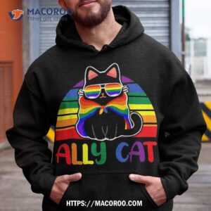 Lgbt Ally Cat Be Kind Gay Rainbow Funny Lgbtq Flag Pride Shirt