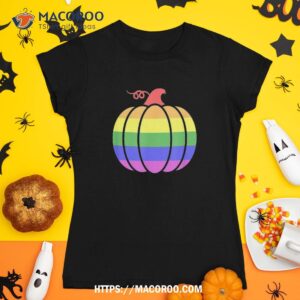 Lgbtq Gay Pride Rainbow Flag Halloween Pumpkin Shirt