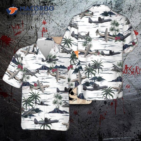 Lockheed Martin C-130j Super Hercules Hawaiian Shirt