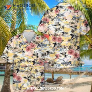 Lockheed Martin F-22 Raptor Hawaiian Shirt