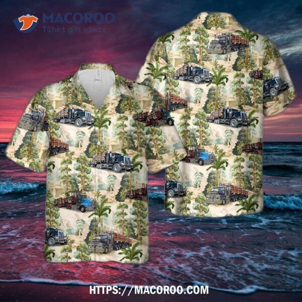 Logging Truck Hawaiian Shirt