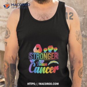 los angeles chargers stronger than cancer nfl 2023 shirt tank top