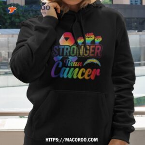 los angeles chargers stronger than cancer shirt hoodie