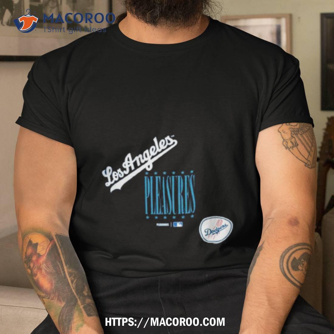 Men's Pleasures Black Los Angeles Dodgers Ballpark T-Shirt