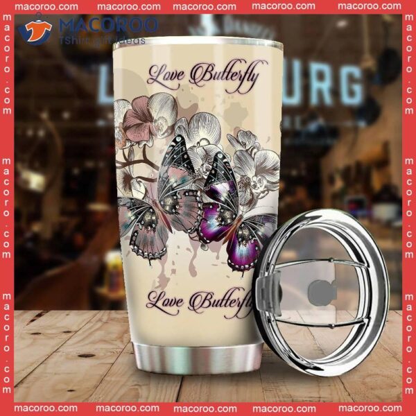 Love Butterfly Stainless Steel Tumbler